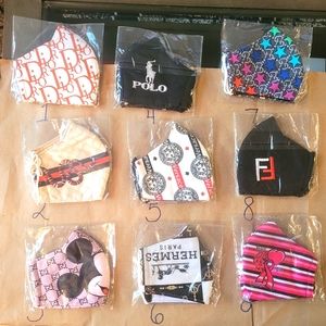 COPY - HANDMADE FASHION/DESIGNER FACE MASKS UNISEX